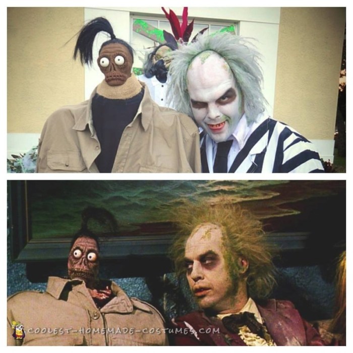 Beetlejuice shrunken head costume